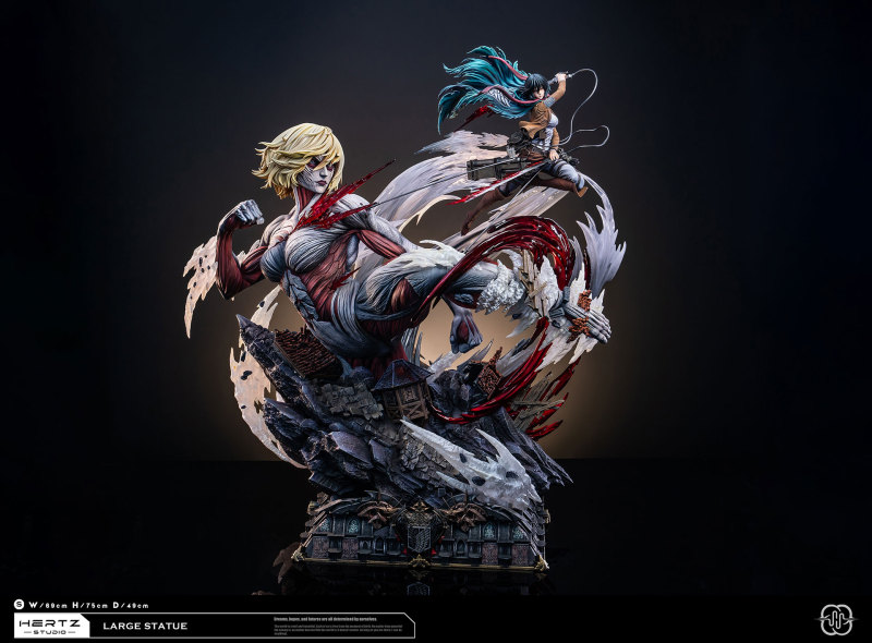 【Pre order】Hertz Studio - Attack on Titan Mikasa Ackerman VS Female Titan