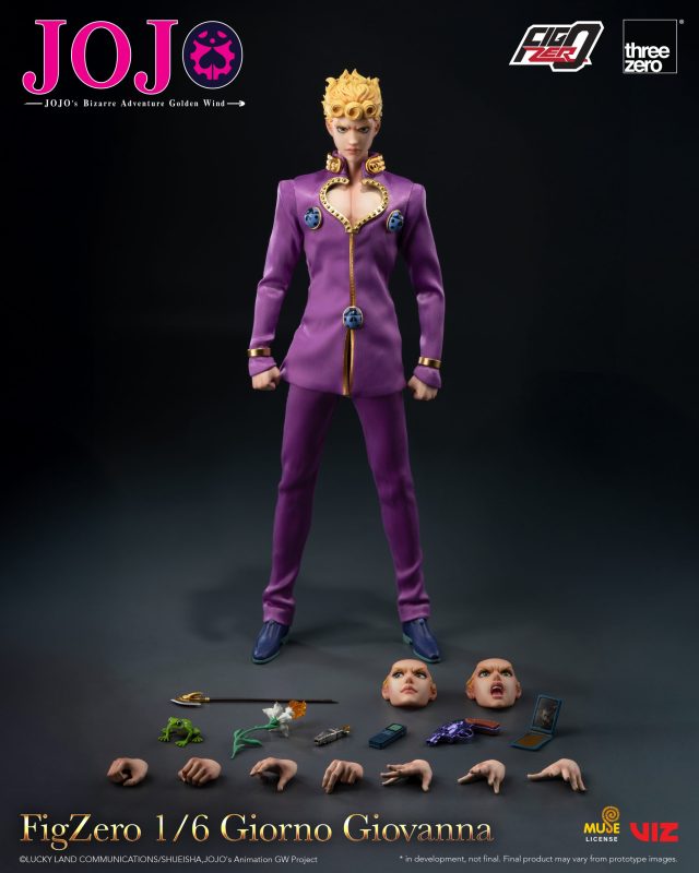 【Pre order】Threezero 1/6 JoJo's Bizarre Adventure: Golden Wind FigZero Giorno Giovanna 3Z06570M0 (Copyright)