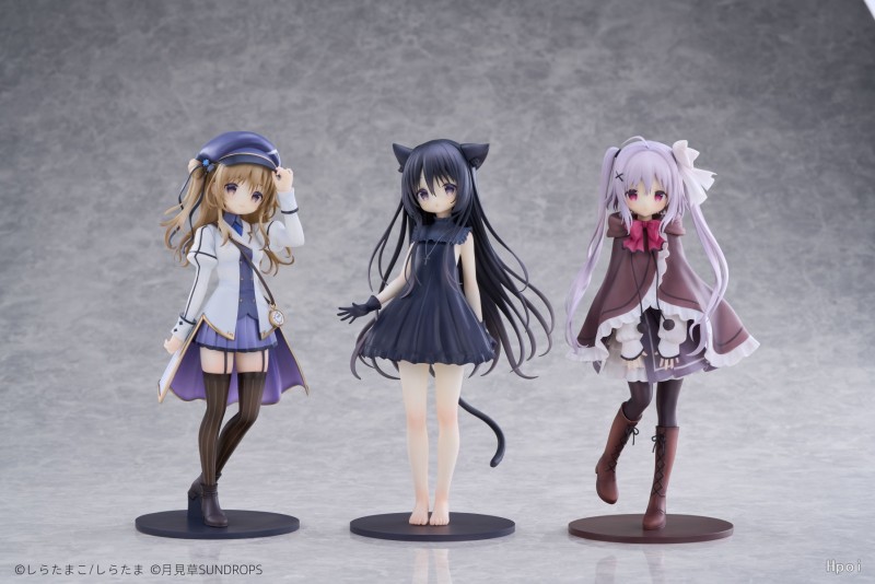 【Pre order】Sundrops 1/7 PVC Hoshizora Tetsudou to Shiro no Tabi Noir & Karha & Neri (Copyright)