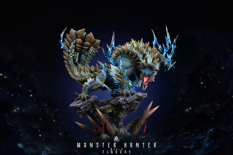 【Pre order】Dragon Realm Studio - Monster Hunter Zinogre & Stygian Zinogre with LED