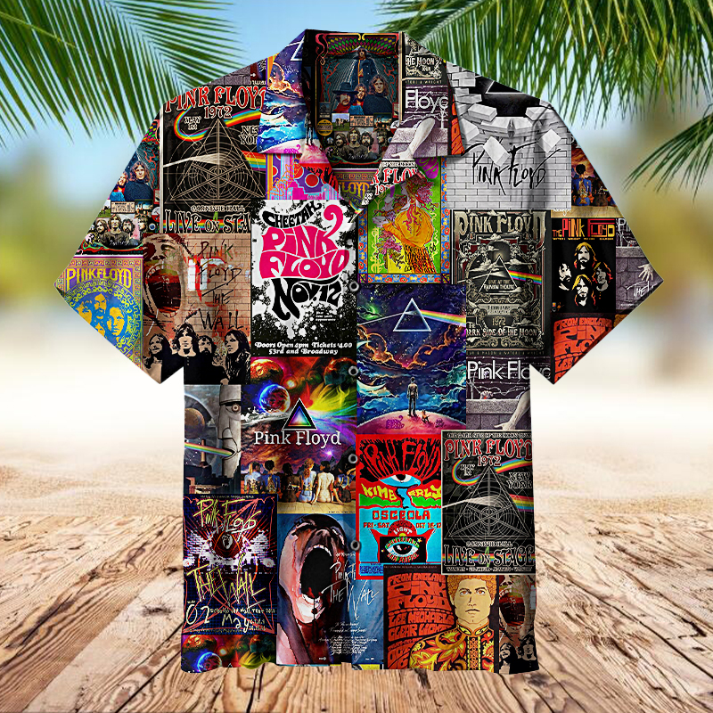 pink floyd hawaiian shirt