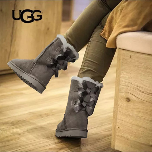 UGG Classic Double Bow Boots（ 𝗯𝘂𝘆 𝟮 𝗴𝗲𝘁 𝟭𝟬% 𝗼𝗳𝗳 ）
