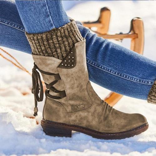 UGG Women Winter Mid-Calf Boots Suede Warm（ 𝗯𝘂𝘆 𝟮 𝗴𝗲𝘁 𝟭𝟬% 𝗼𝗳𝗳  ）