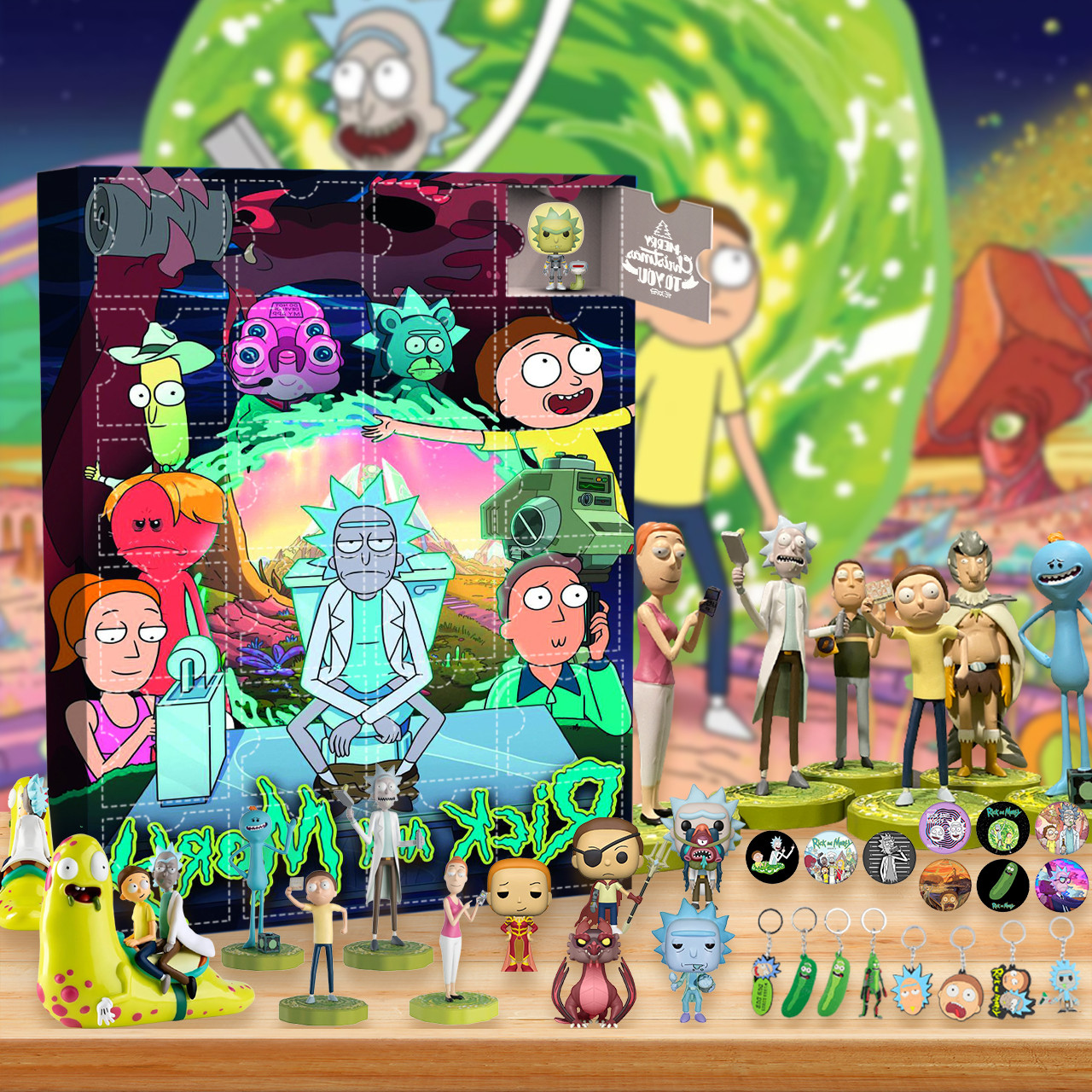 Rick And Morty Advent Calendar Customize and Print