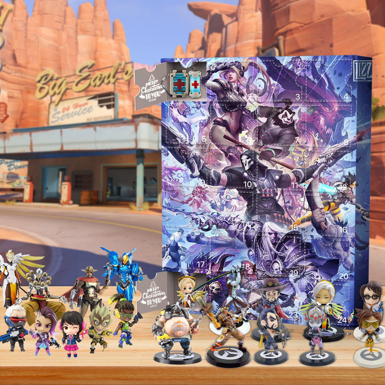 US 39.99 Overwatch Advent Calendar🎮A calendar with 24 wickets www