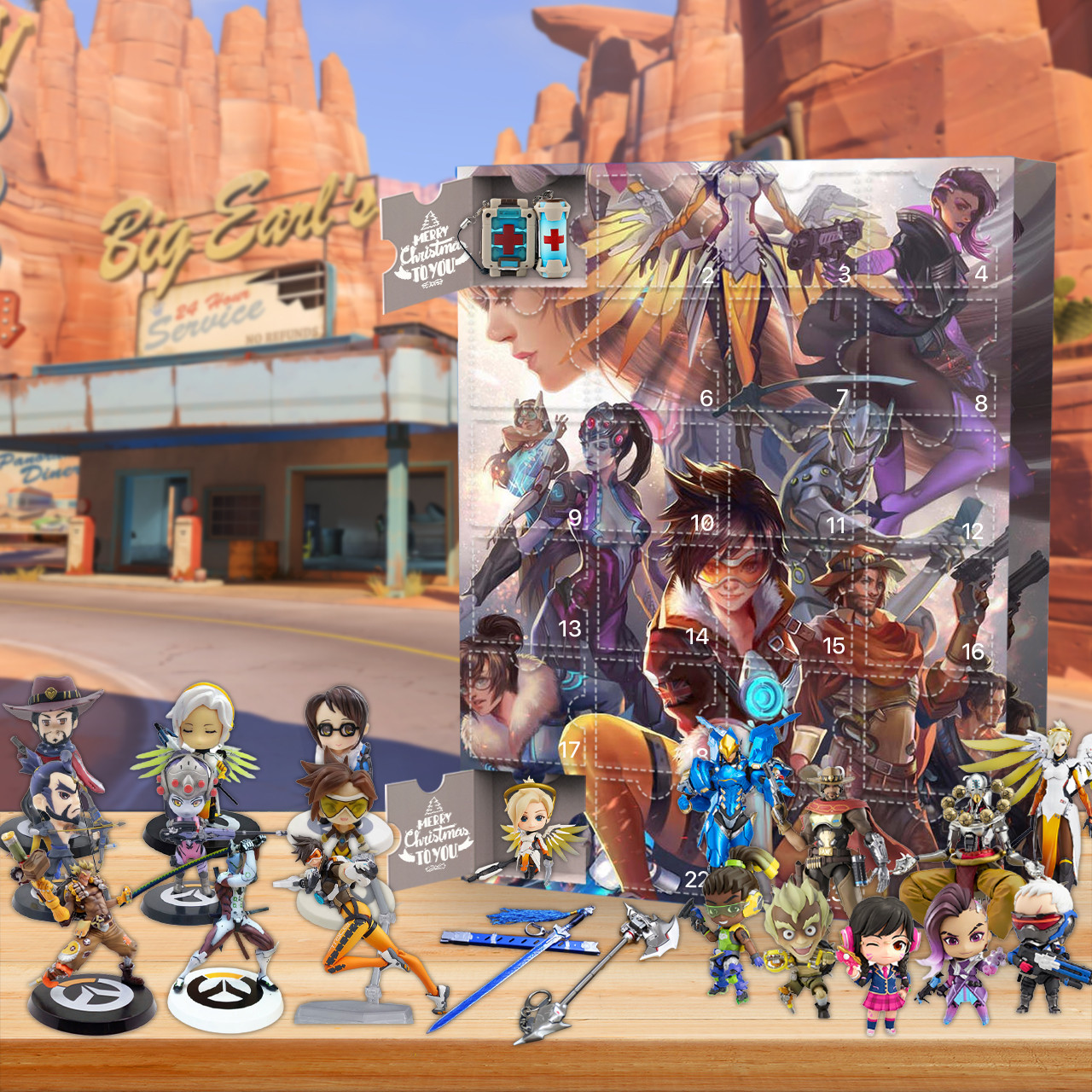 US 39.99 Overwatch Advent Calendar🎮A calendar with 24 wickets www
