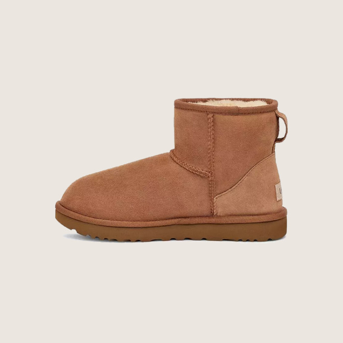 UGG® Classic Mini II Genuine Shearling Lined Boot-Chestnut Suede(BUY 2 GET 10$ OFF!!!)