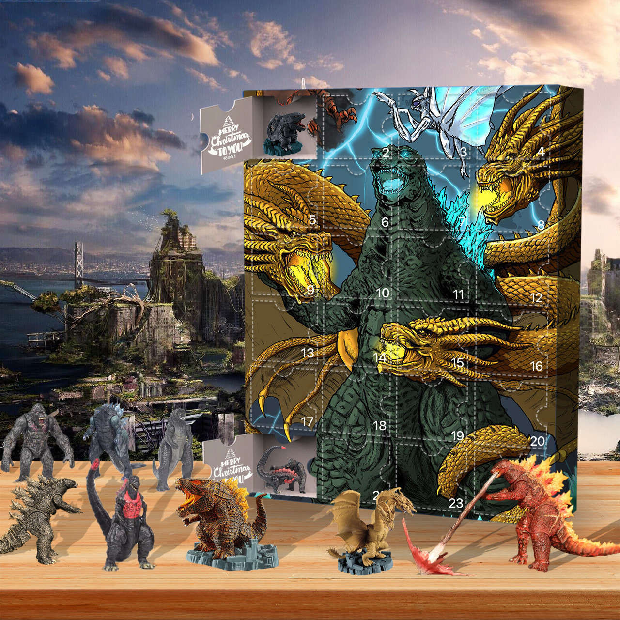 Godzilla Advent Calendar Customize and Print