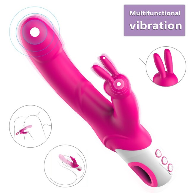 Dildo Rabbit Vibrator for Vagina G spot Simultion 12 Vibration Modes G Spot Vaginal Massager for Women Clitoris Stimulation