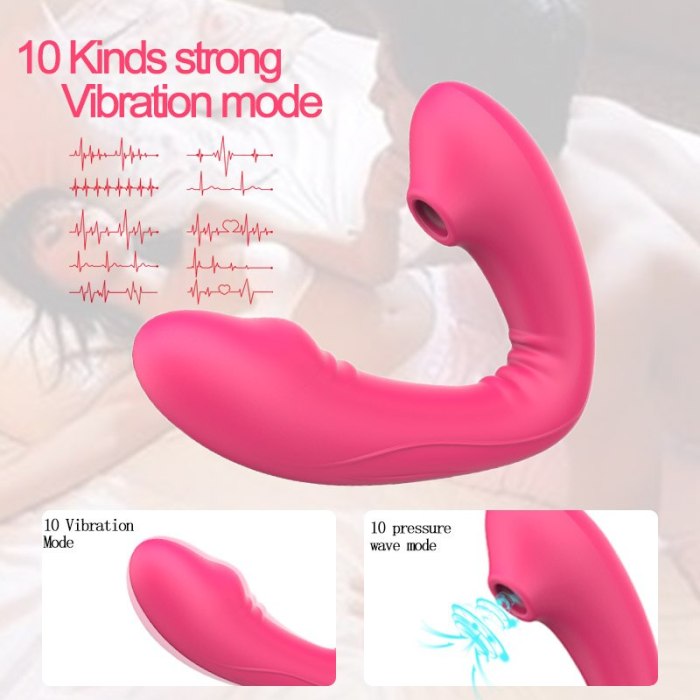 Wireless 10 Speed Sucking Vibrator Remote Control Clitoris Stimulator Erotic Vibrating Vagina Clitoral Clit Sucker Women Sex Toy