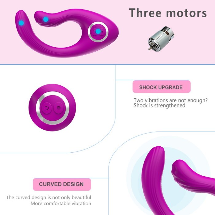 Clitoral Nipple Stimulator with 12 Strong Vibrations 3 Powerful Motor G-Spot Clitoris Vibrator for Women Vagina Clit Stimulation