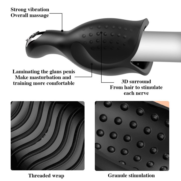 Male Training Stronger Cup with 10 powerful Vibrating Stimulation Modes Trainer Massager for Men Erection Delay Sexual Endurance