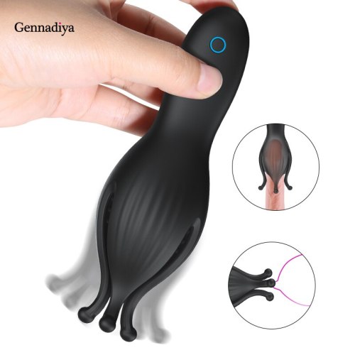 Male Masturbator Penis Massage Vibrator for Men Dick Stimulator USB Charge Body Massage Toys Waterproof Adult Toy for Men