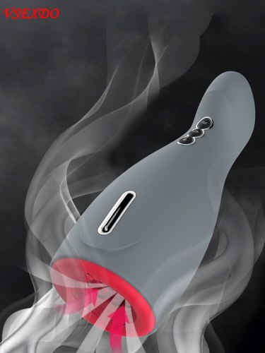 3 IN 1 Male Masturbator Cup Silicone Sucking Heating 6 Frequencies Vibrator for Men Oral Suction Erotic Adult Gay Sex Toy