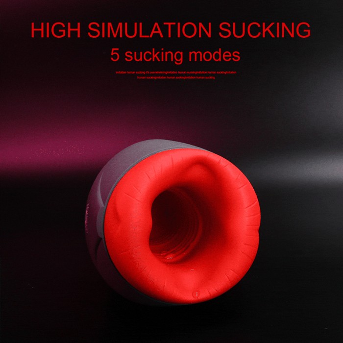 Masturbator Automatic Oral Sex Heating Sucking Mouth Masturbation Cup Penis Sex Toys for Men Oral Stimulator Machine