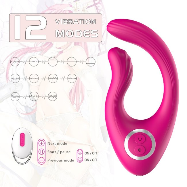 Clitoral Nipple Stimulator with 12 Strong Vibrations 3 Powerful Motor G-Spot Clitoris Vibrator for Women Vagina Clit Stimulation