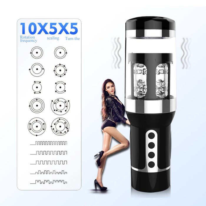 Automatic Aircraft Cup Intelligent Induction Telescopic Rotating Masturbation Device Male Sex Toys For Men Device Erotic Product