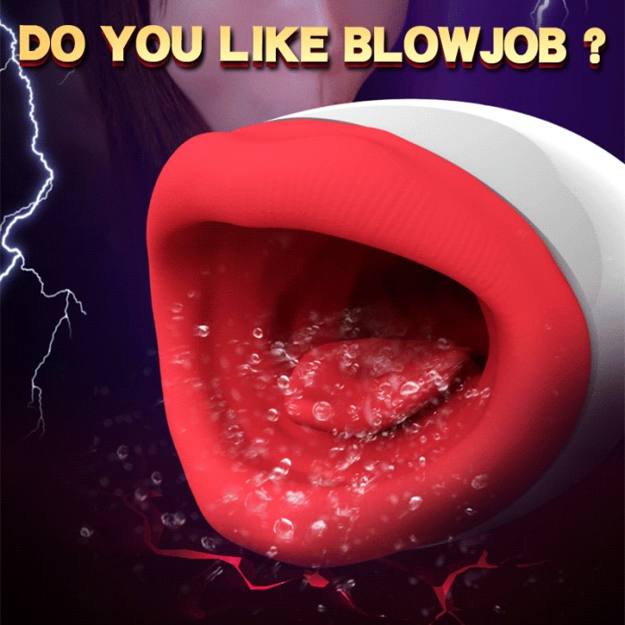 Electric Lick Suck Male Masturbator For Male Artificial Vagina Automatic Blowjob Heating Thrusting Massager Adule Sex Toys