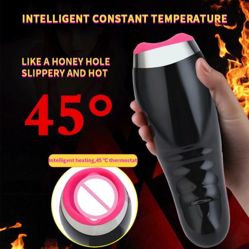 Auto Heating Sucking Male Masturbator Cup Smart Pulse Flashlight Vibrator vagina real pussy Sex Machine Blowjob Sex Toys For Man