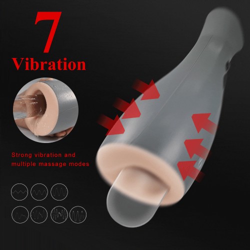 Air Pump Masturbator for Man Blowjob Machine Automatic Vacuum Vibrating Male Masturbator Penis Pump Oral Sex Toys For Men