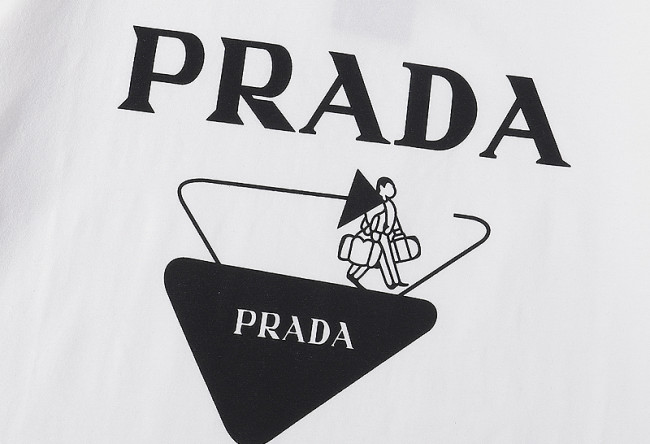 Prada Luxury Brand Hot Sell Women And Men Summer T-Shirt Fashion New Tee