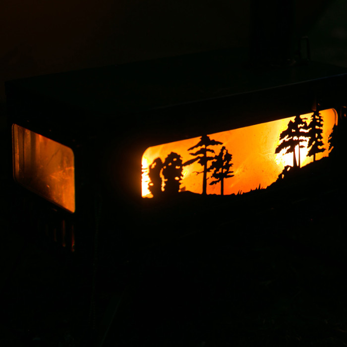 T1 Woods Night  | 折りたたみ式チタン テントストーブ  | POMOLY 冬季限定版
