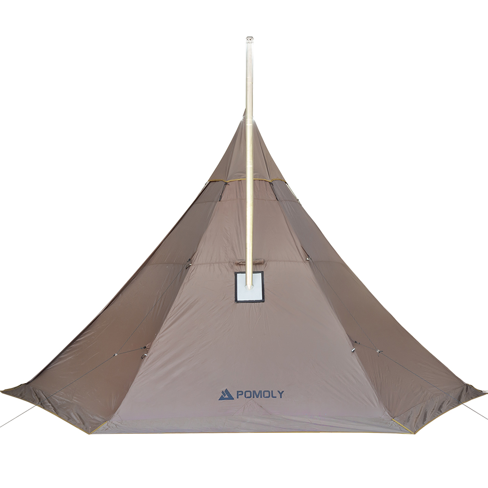 POMOLY HUSSAR Plus 2.0 ワンポール モノポール テント ティピーテント ハーフインナーテント付き オレンジ系