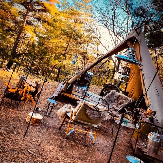QUICK CAMP ブラウン ツーリングテント