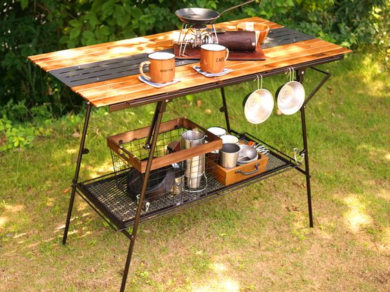 自作できるキャンプハイテーブルの作り方