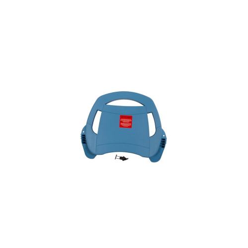 Adjustable pedal boat backrest in azure blue