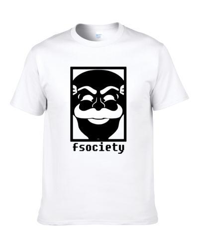 Fsociety Mr Robot TV Show Logo Black Computer Programmer men shirt