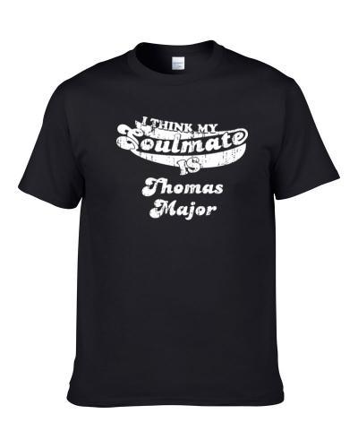 Soulmate Thomas Major Eastern Michigan Football Worn Look Tee Shirt