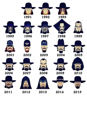 Undertaker Through The Years Wrestling Fan S-3XL Shirt