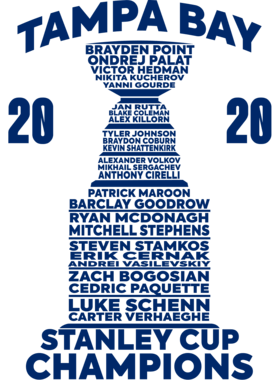 Tampa Bay 2020 Stanley Cup Champions S-3XL Shirt
