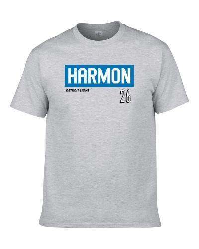 Duron Harmon 26 Detroit Football Favorite Player Fan S-3XL Shirt