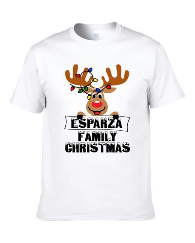 Esparza Family Christmas Cute Reindeer Men T Shirt