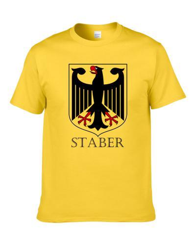 Staber German Last Name Custom Surname Germany Coat Of Arms T Shirt
