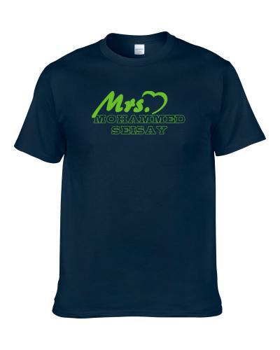 Mrs Mohammed Seisay Seattle Football Player Married Wife Men T Shirt