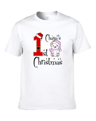 Chaya Baby Girl First Christmas Cute Christmas S-3XL Shirt