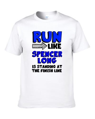 Run Like Spencer Long Is At Finish Line Washington Football Player Shirt For Men