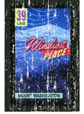 Wonders Of America Mount Washington Stamp Collector Gift Worn Look Shirt