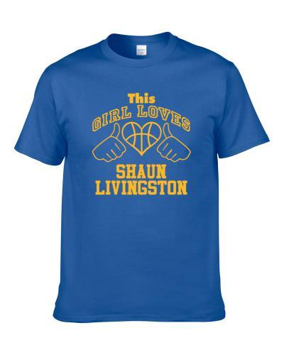 Shaun Livingston This Girl Loves Heart Golden State Basketball tshirt
