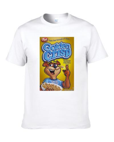 Golden Crisp Box Greatest Cereal Of All Time Breakfast Fan Foodie tshirt