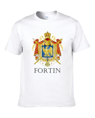 Fortin French Last Name Custom Surname France Coat Of Arms S-3XL Shirt