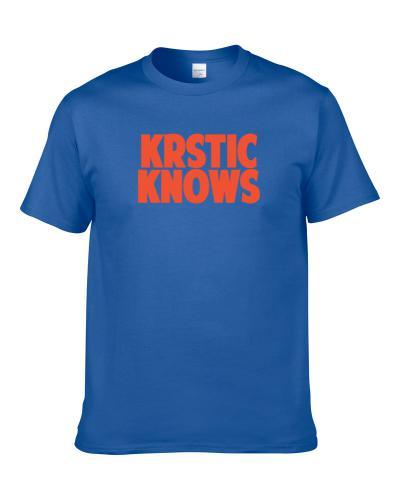 Nenad Krstic Knows Oklahoma City Basketball Player Funny Sports Fan Men T Shirt