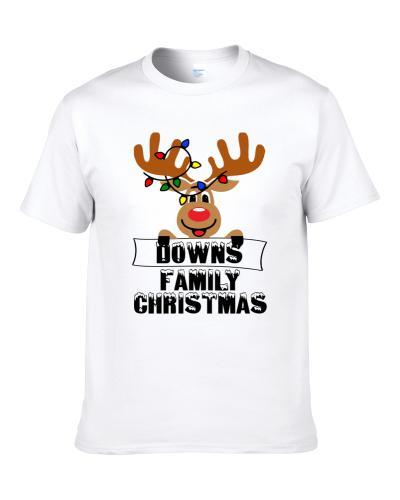 Downs Family Christmas Cute Reindeer Men T Shirt