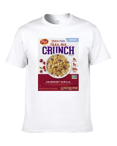 Grape Nuts Trail Mix Box Greatest Cereal Of All Time Breakfast Fan Foodie Shirt