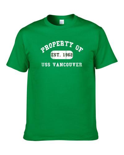 Property Of Uss Vancouver Established 1962 Us Navy Men T Shirt