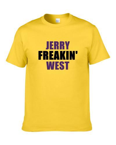 Jerry West Freakin Sports Basketball Los Angeles California Men T Shirt
