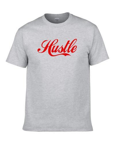 Hustle Vintage Coke Cola Style Retro 80s Vintage Style Graphic Shirt For Men